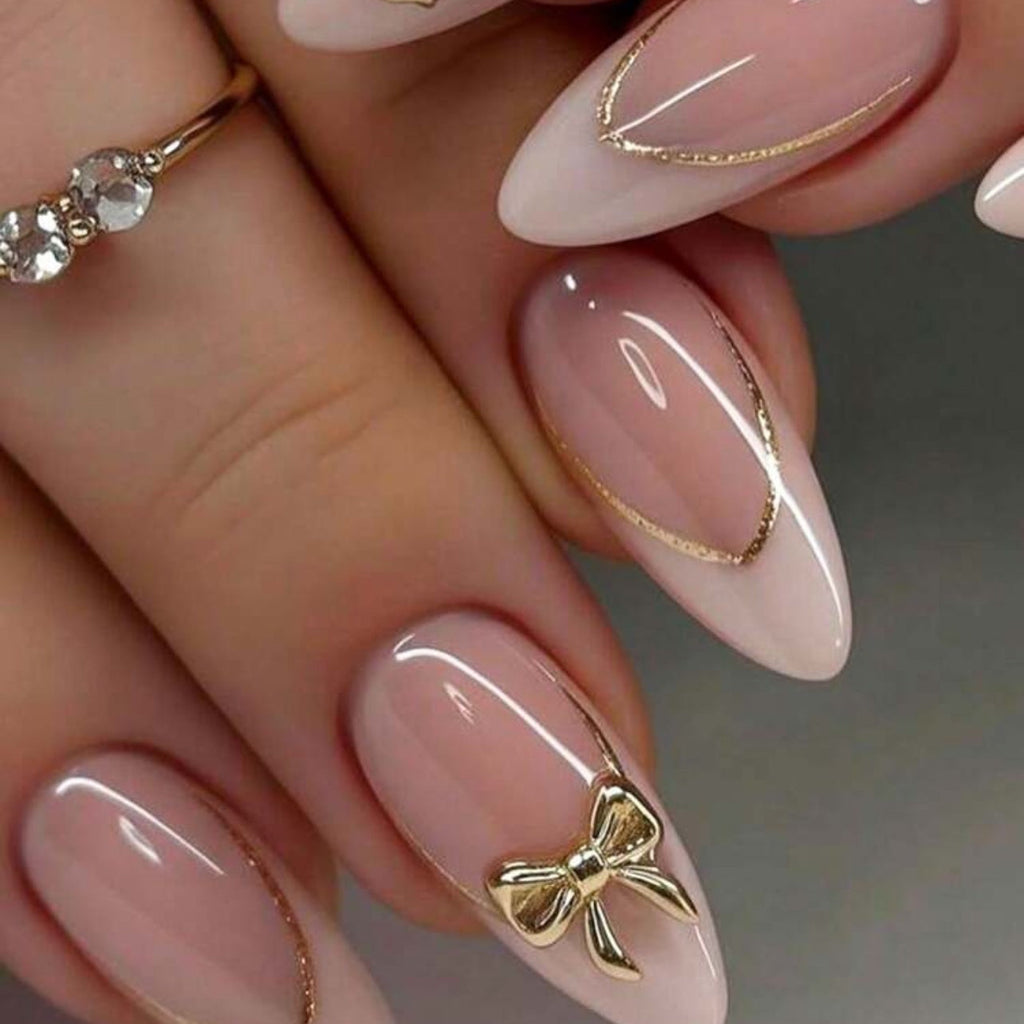 Bow French nails