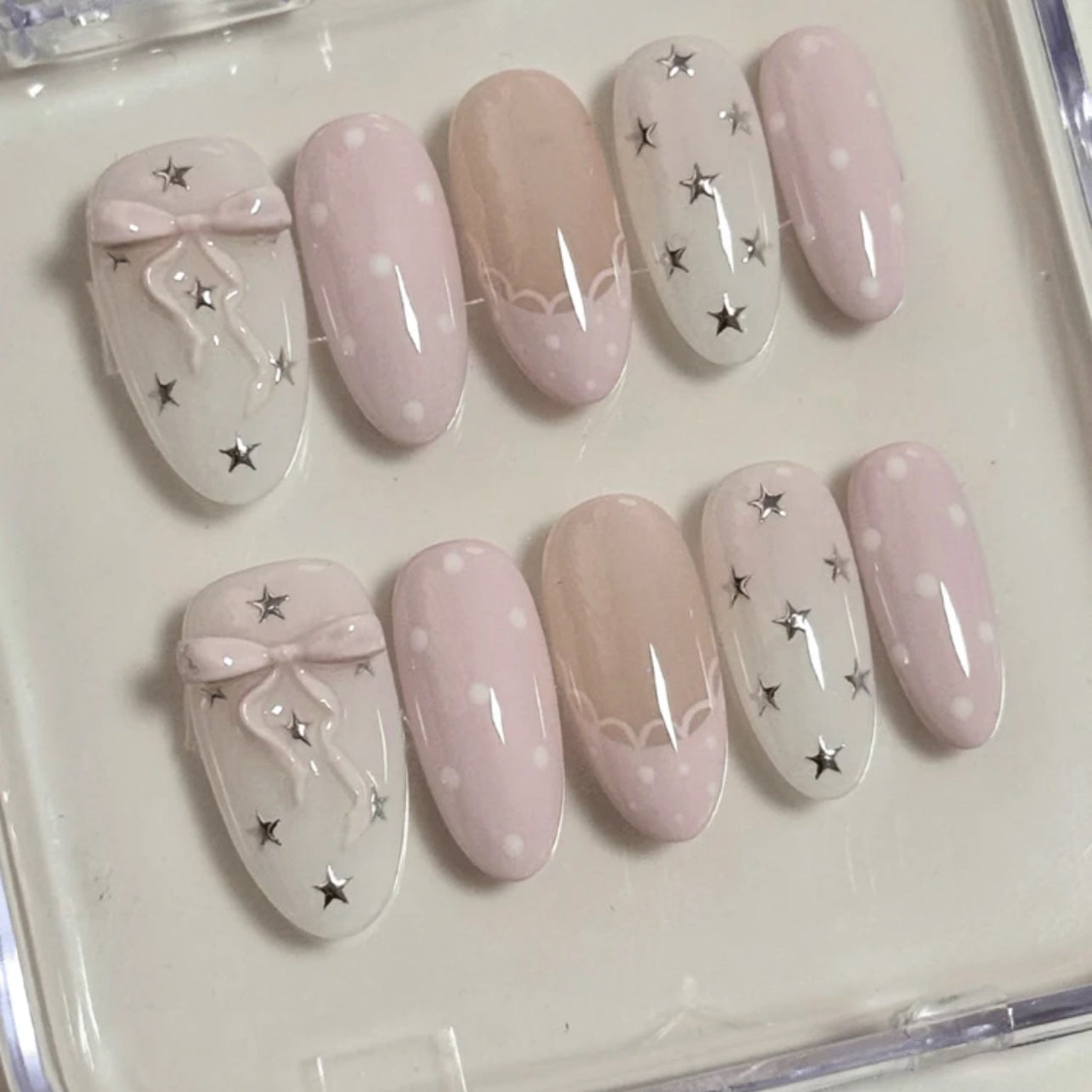 Pink ballerina nails