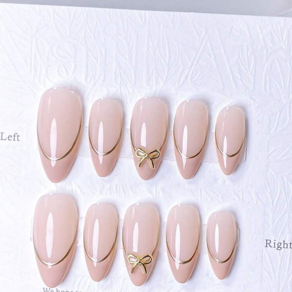 Bow French nails