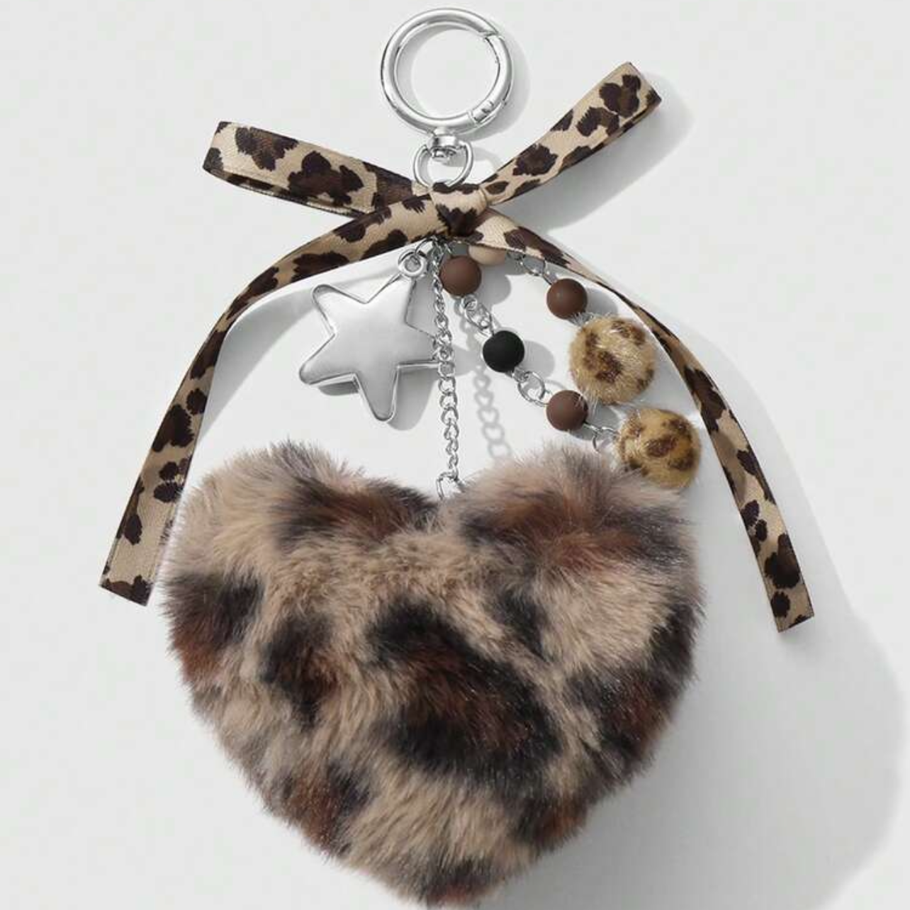 Leopard plush charm
