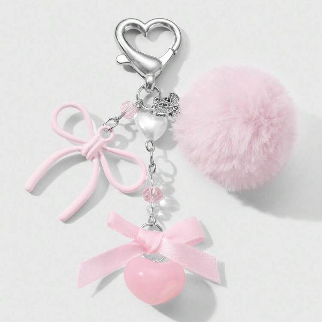 Pink bow charm